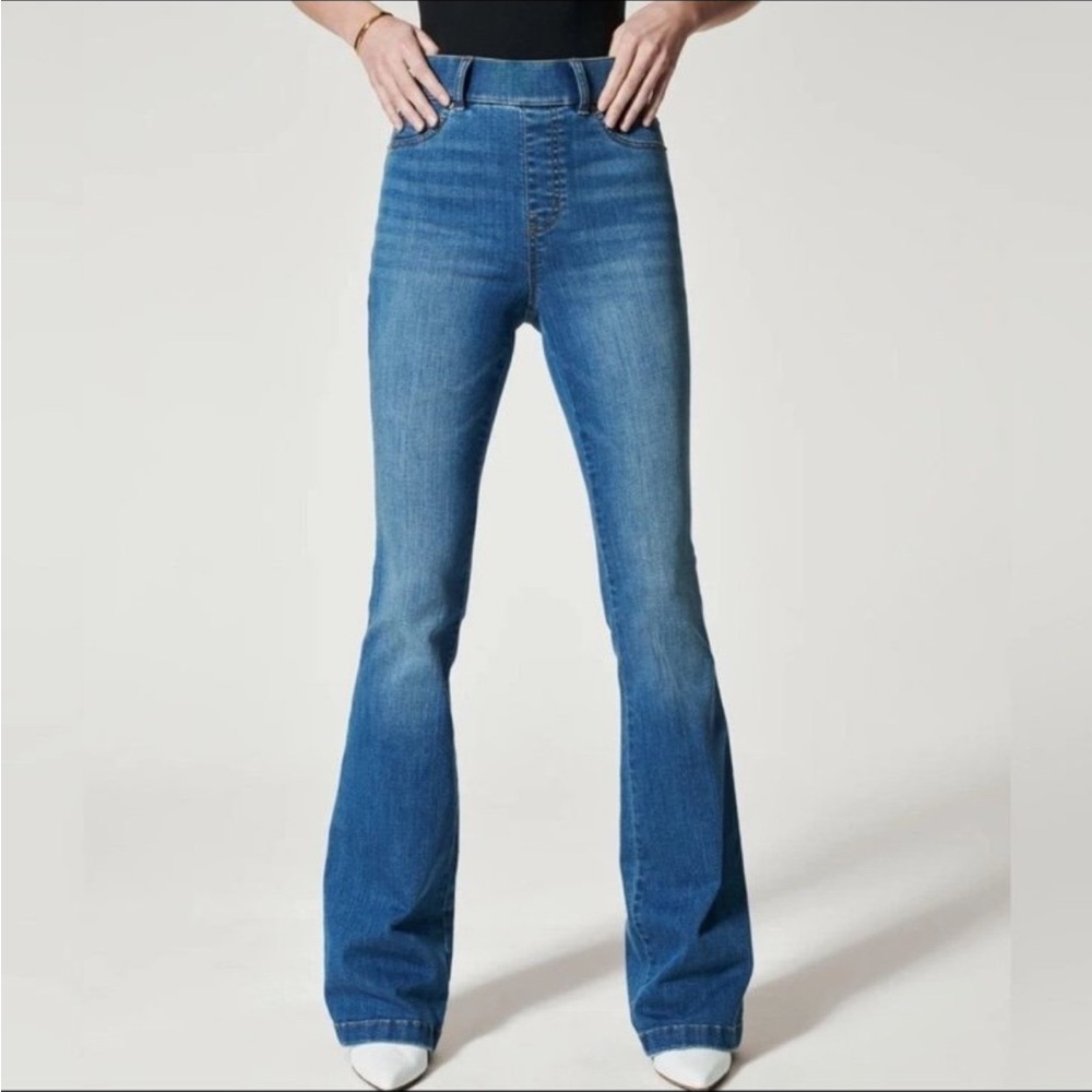 SPANX Blue Flare Jeans
